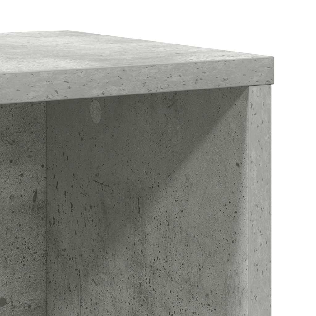 Bookcase Concrete Grey 60x24x101.5 cm Engineered Wood