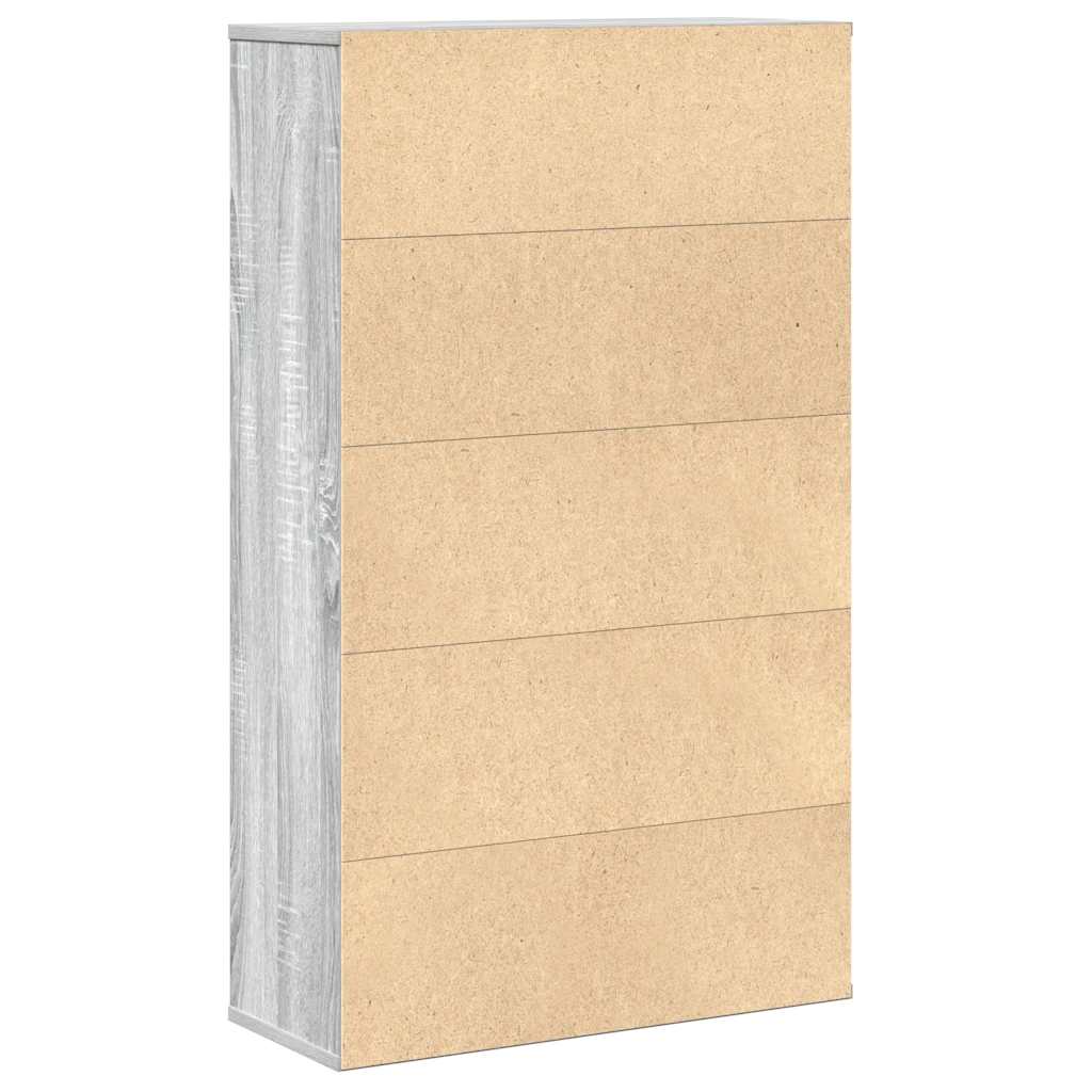 Bookcase Grey Sonoma 60x24x101,5 cm Engineered Wood