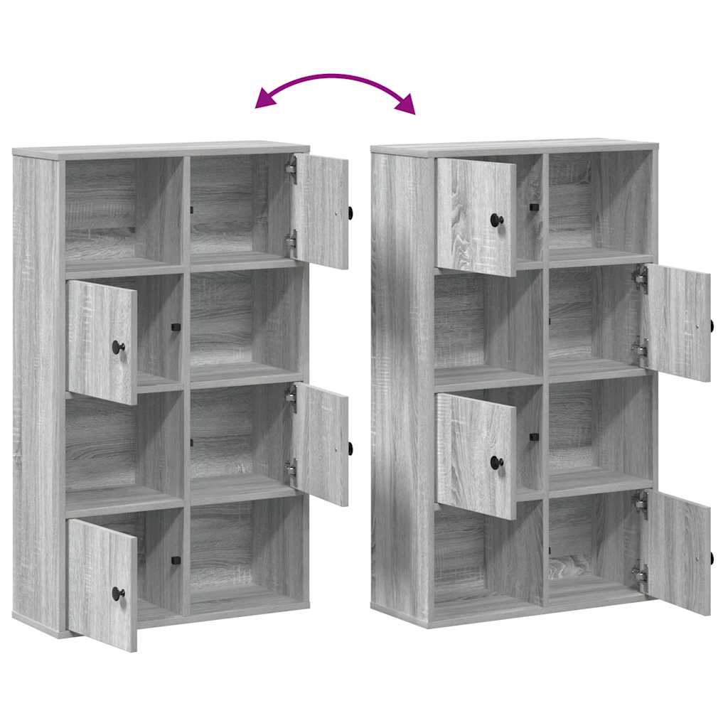 Bookcase Grey Sonoma 60x24x101,5 cm Engineered Wood