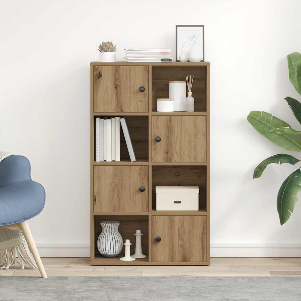 Bookcase Artisan Oak 60x24x101.5 cm Engineered Wood