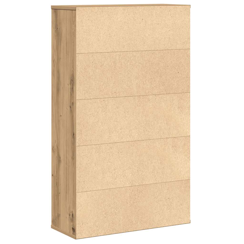 Bookcase Artisan Oak 60x24x101.5 cm Engineered Wood