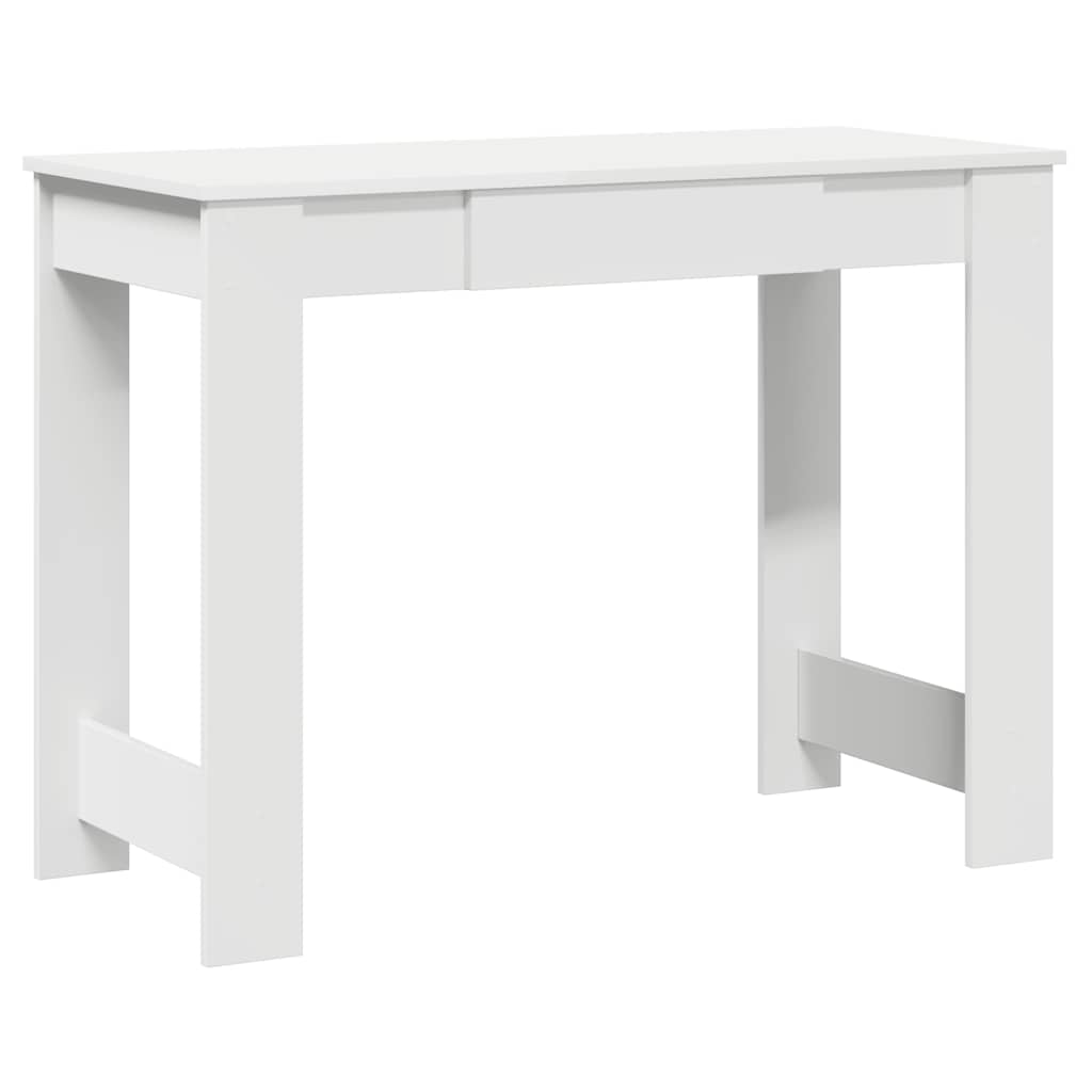 vidaXL Desk White 100x45x75 cm Engineered Wood