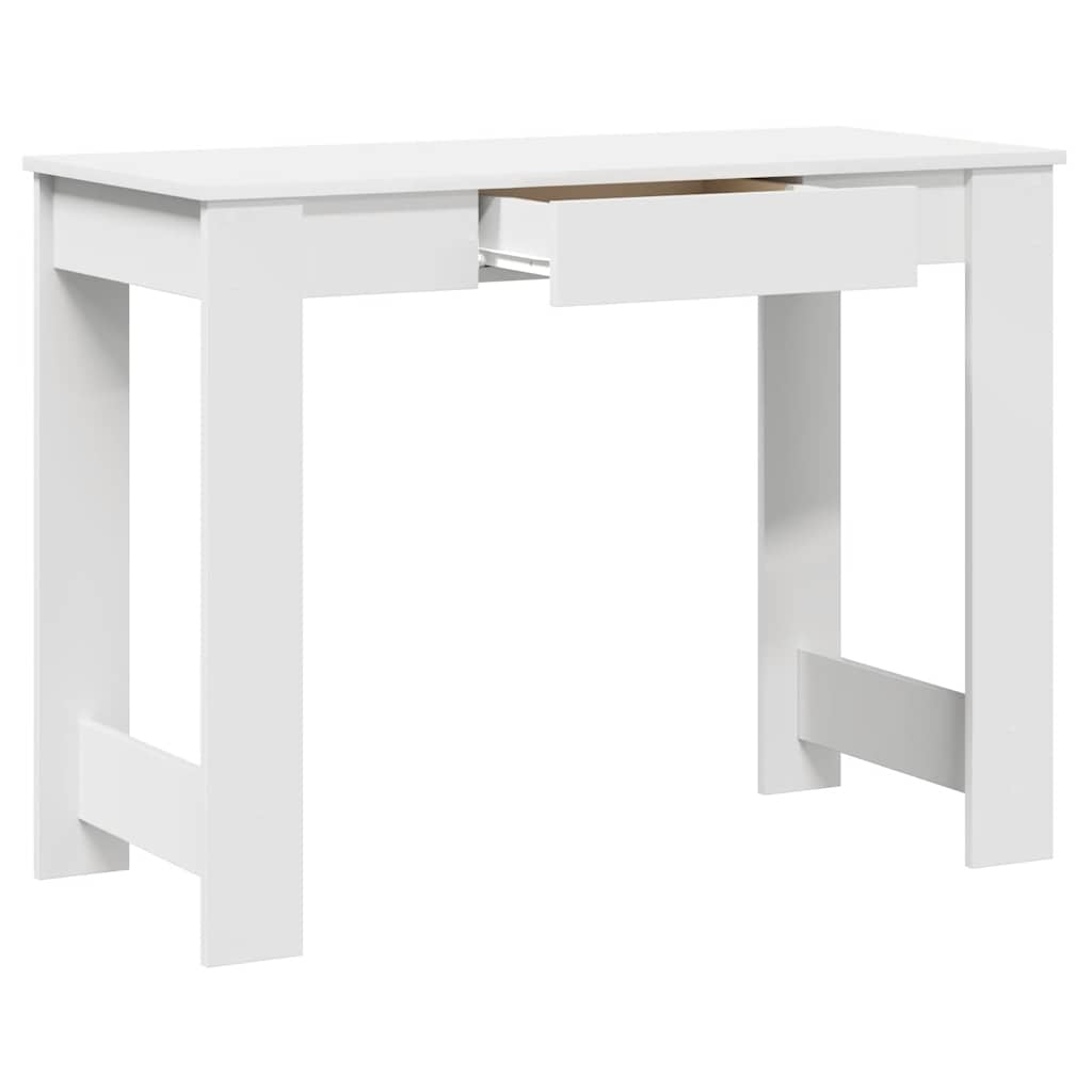 vidaXL Desk White 100x45x75 cm Engineered Wood