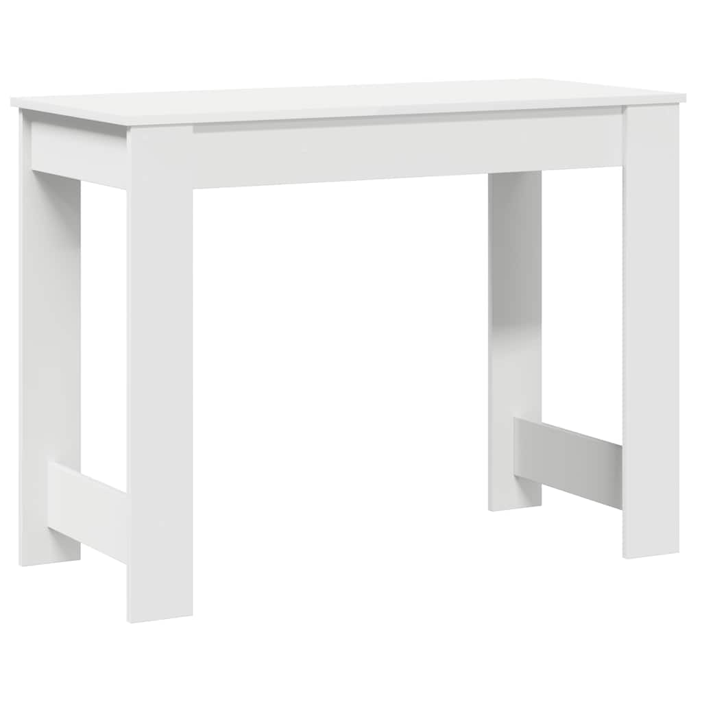 vidaXL Desk White 100x45x75 cm Engineered Wood