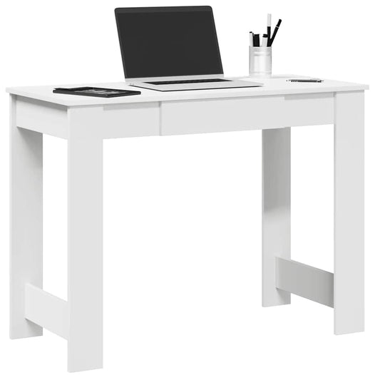 vidaXL Desk White 100x45x75 cm Engineered Wood