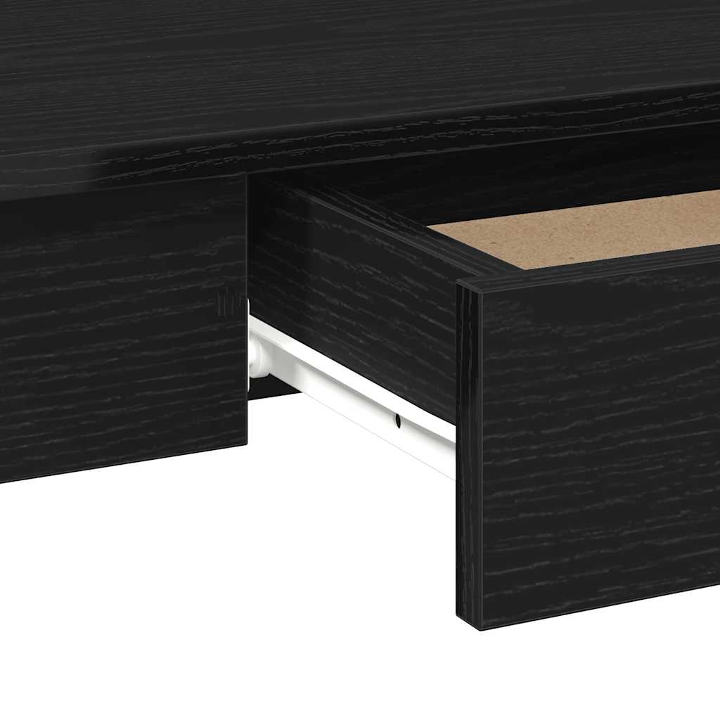 vidaXL Desk Black 100x45x75 cm Engineered Wood