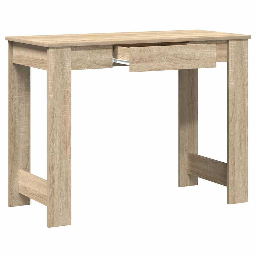 vidaXL Desk Sonoma Oak 100x45x75 cm Engineered Wood