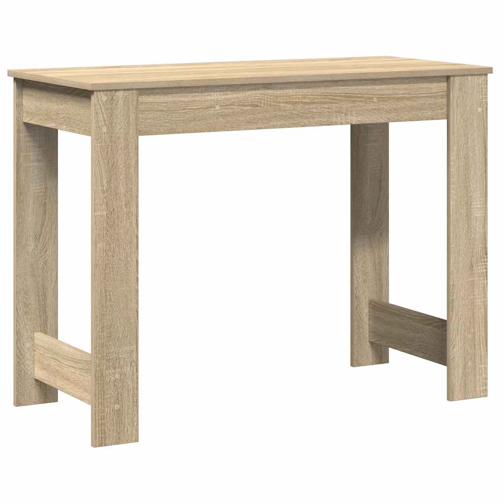 vidaXL Desk Sonoma Oak 100x45x75 cm Engineered Wood