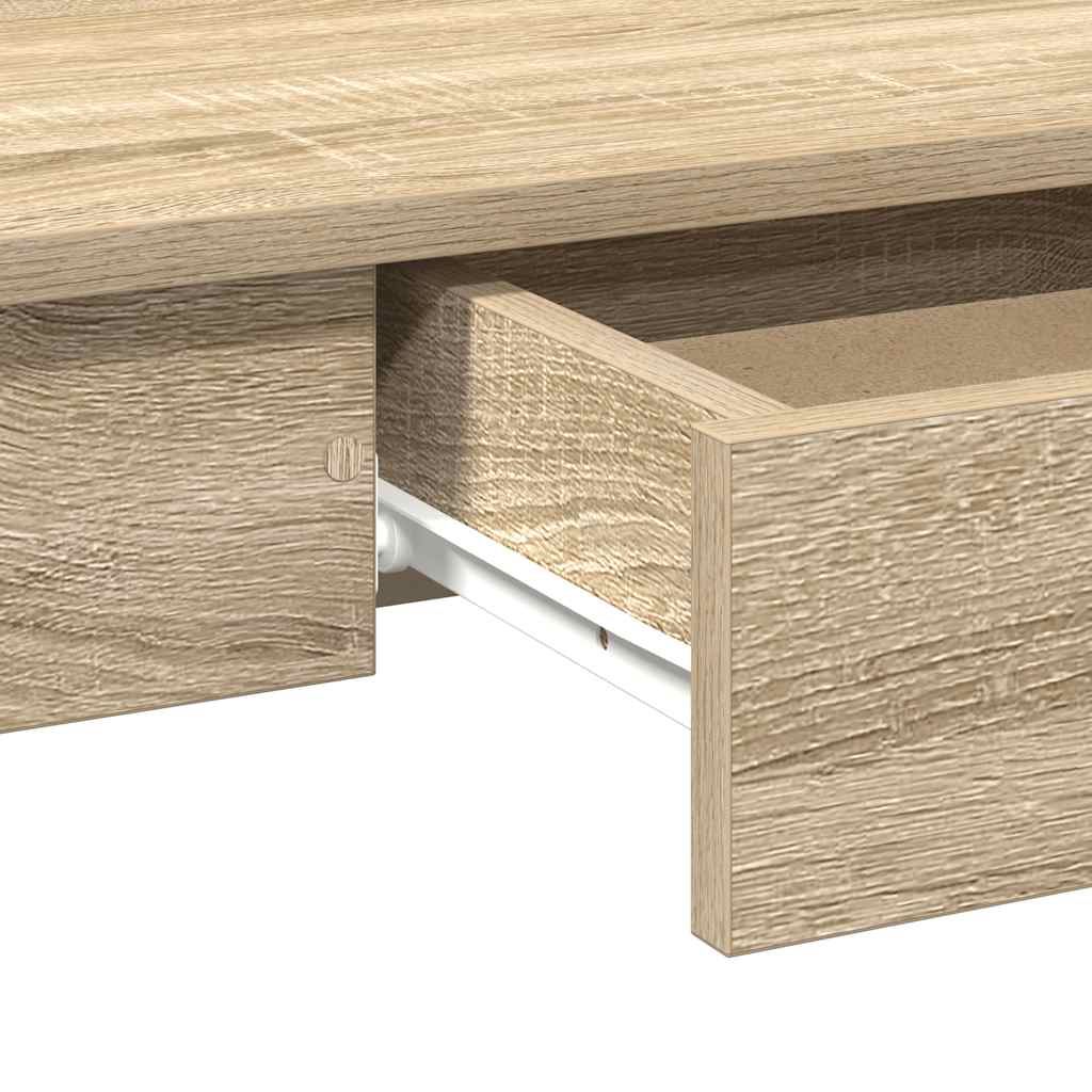 vidaXL Desk Sonoma Oak 100x45x75 cm Engineered Wood