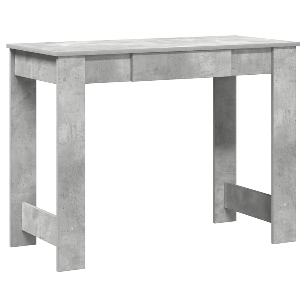 vidaXL Desk Concrete Grey 100x45x75 cm Engineered Wood