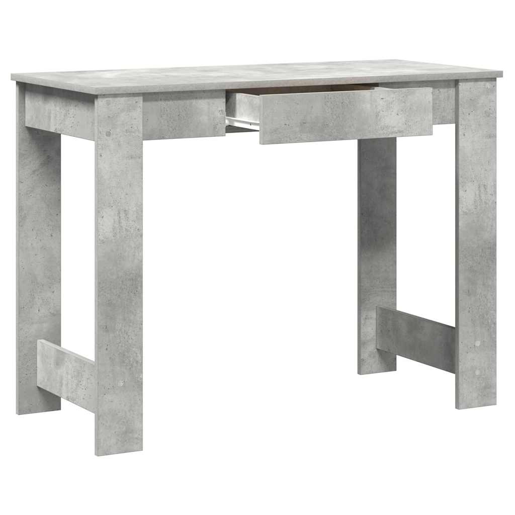 vidaXL Desk Concrete Grey 100x45x75 cm Engineered Wood