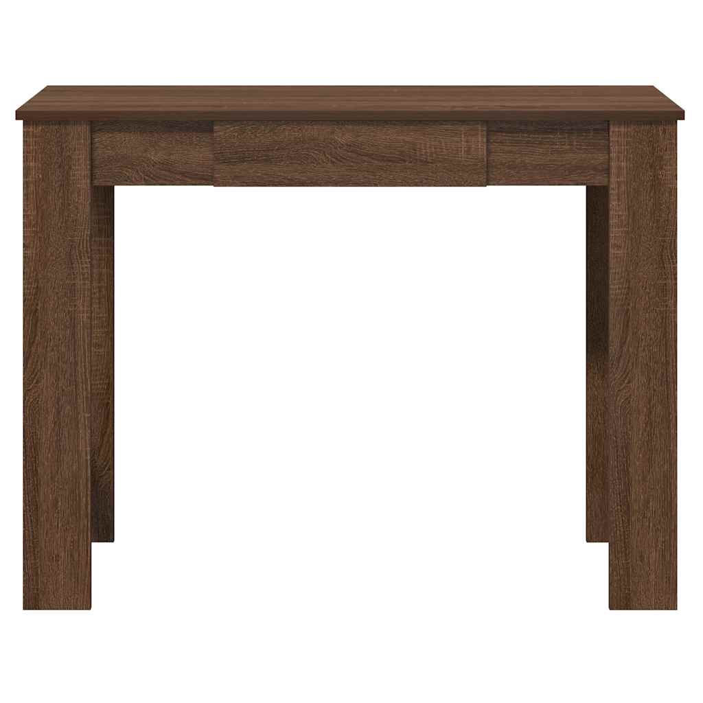 vidaXL Desk Brown Oak 100x45x75 cm Engineered Wood