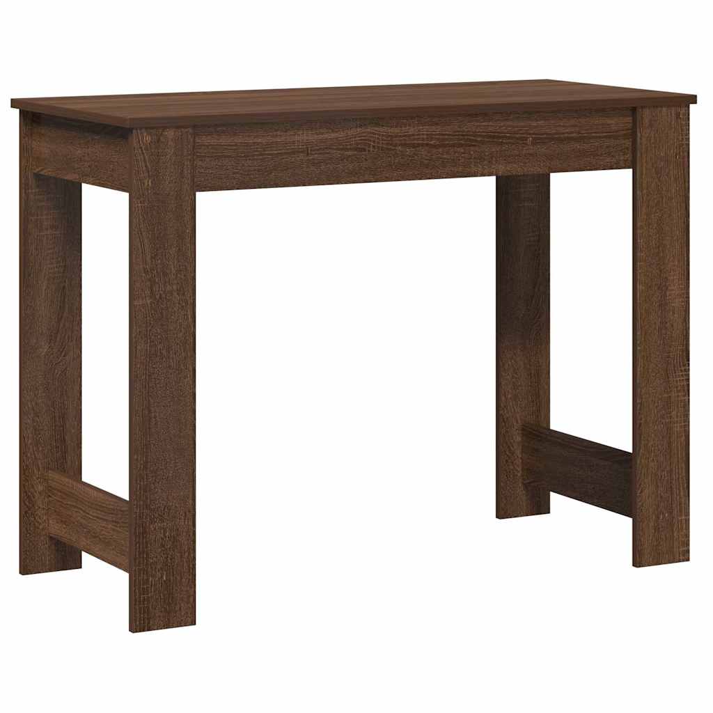 vidaXL Desk Brown Oak 100x45x75 cm Engineered Wood