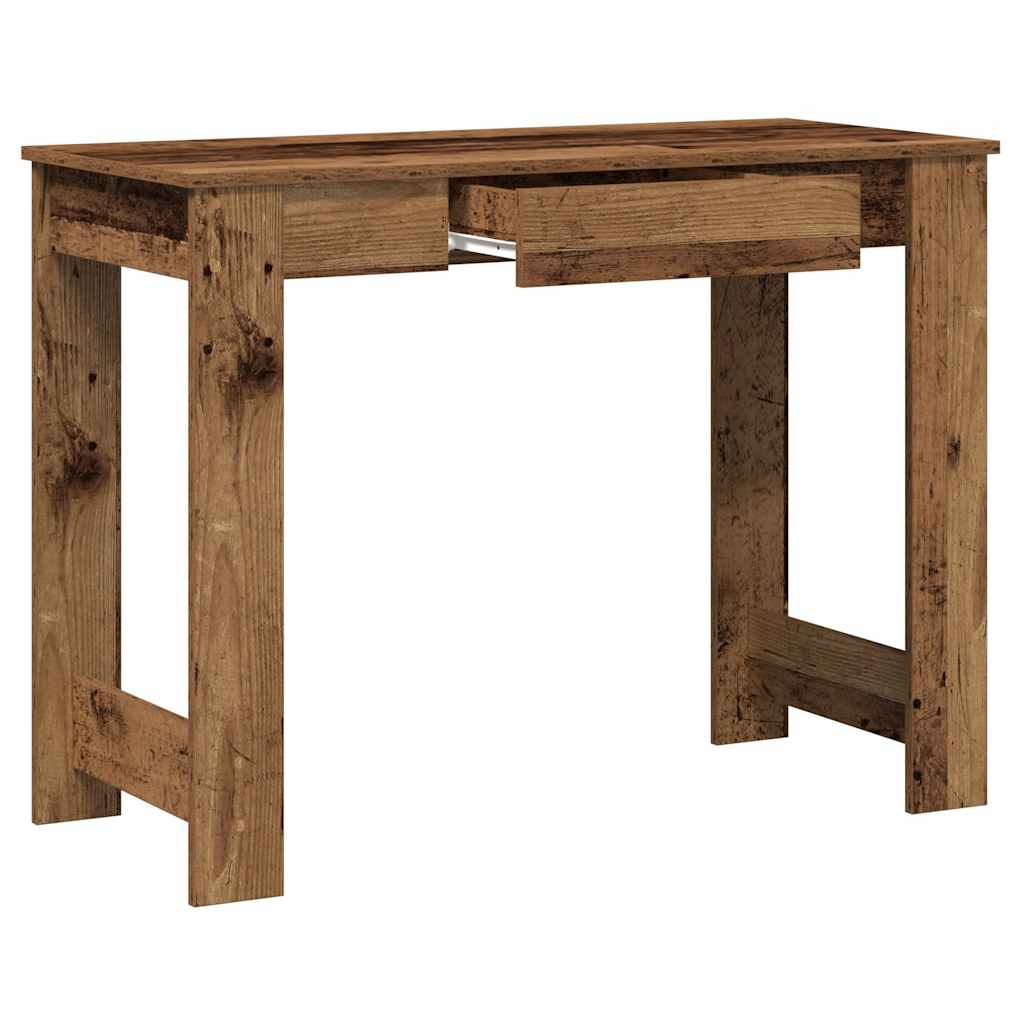 vidaXL Desk Old Wood 100x45x75 cm Engineered Wood