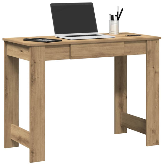 vidaXL Desk Artisan Oak 100x45x75 cm Engineered Wood