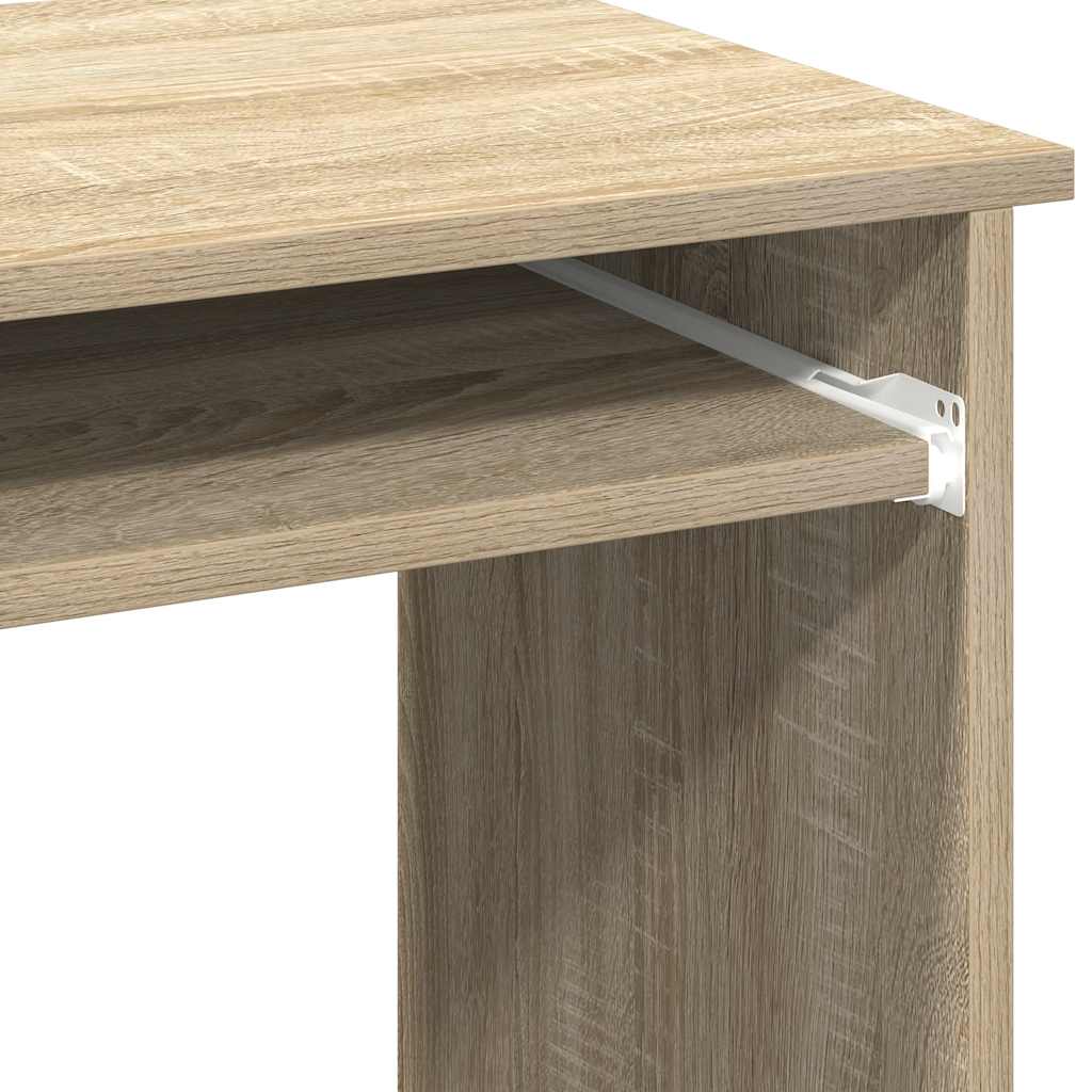 vidaXL Desk with Shelves Sonoma Oak 84x40x78 cm Engineered Wood