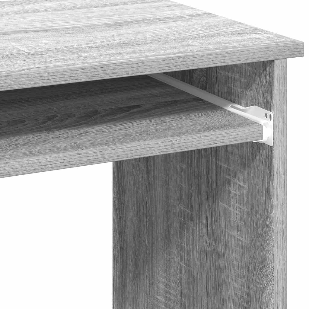 vidaXL Desk with Shelves Grey Sonoma 84x40x78 cm Engineered Wood