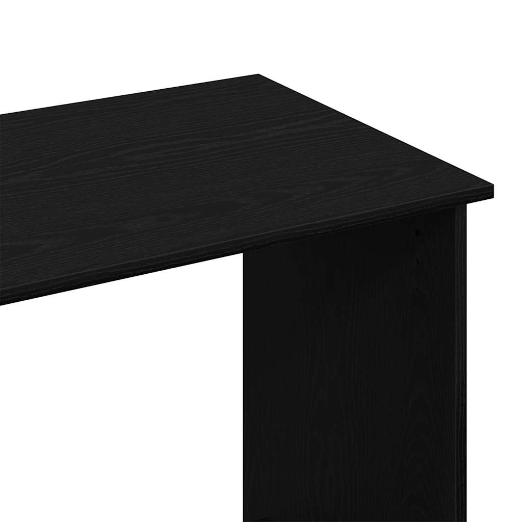 vidaXL Desk Black 80x40x75 cm Engineered Wood