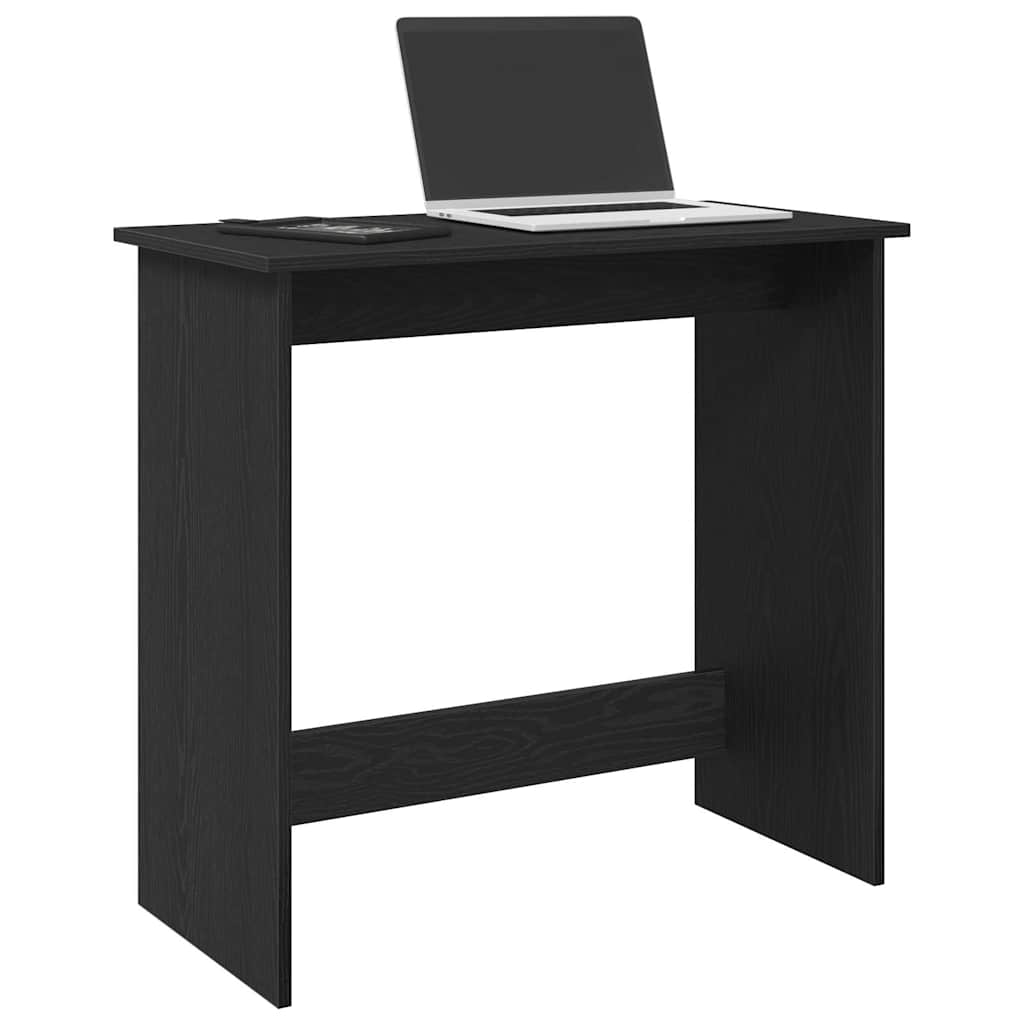 vidaXL Desk Black 80x40x75 cm Engineered Wood