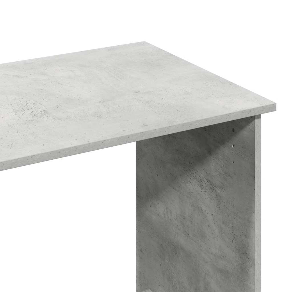 vidaXL Desk Concrete Grey 80x40x75 cm Engineered Wood