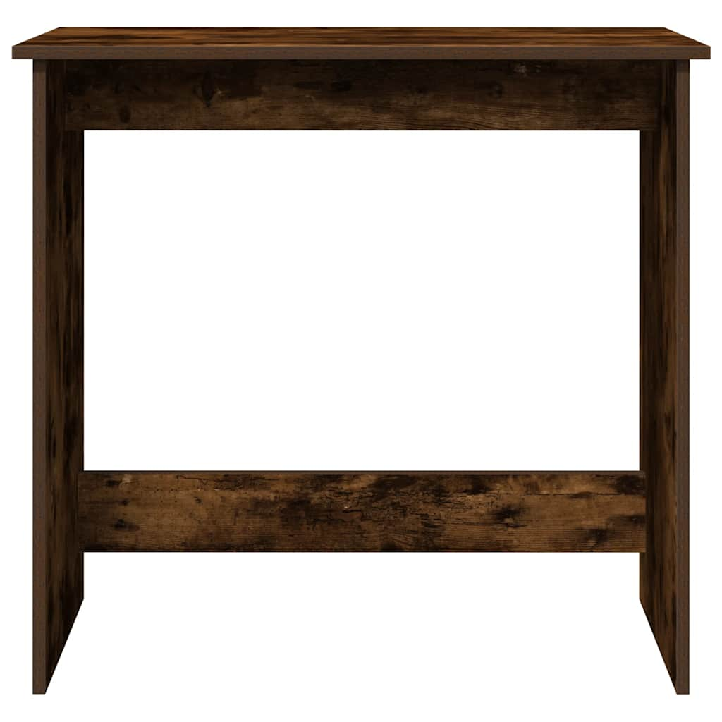 vidaXL Desk Smoked Oak 80x40x75 cm Engineered Wood