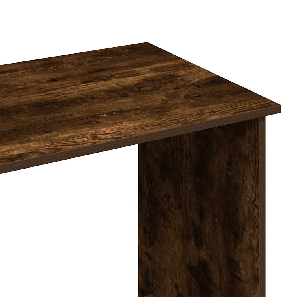 vidaXL Desk Smoked Oak 80x40x75 cm Engineered Wood