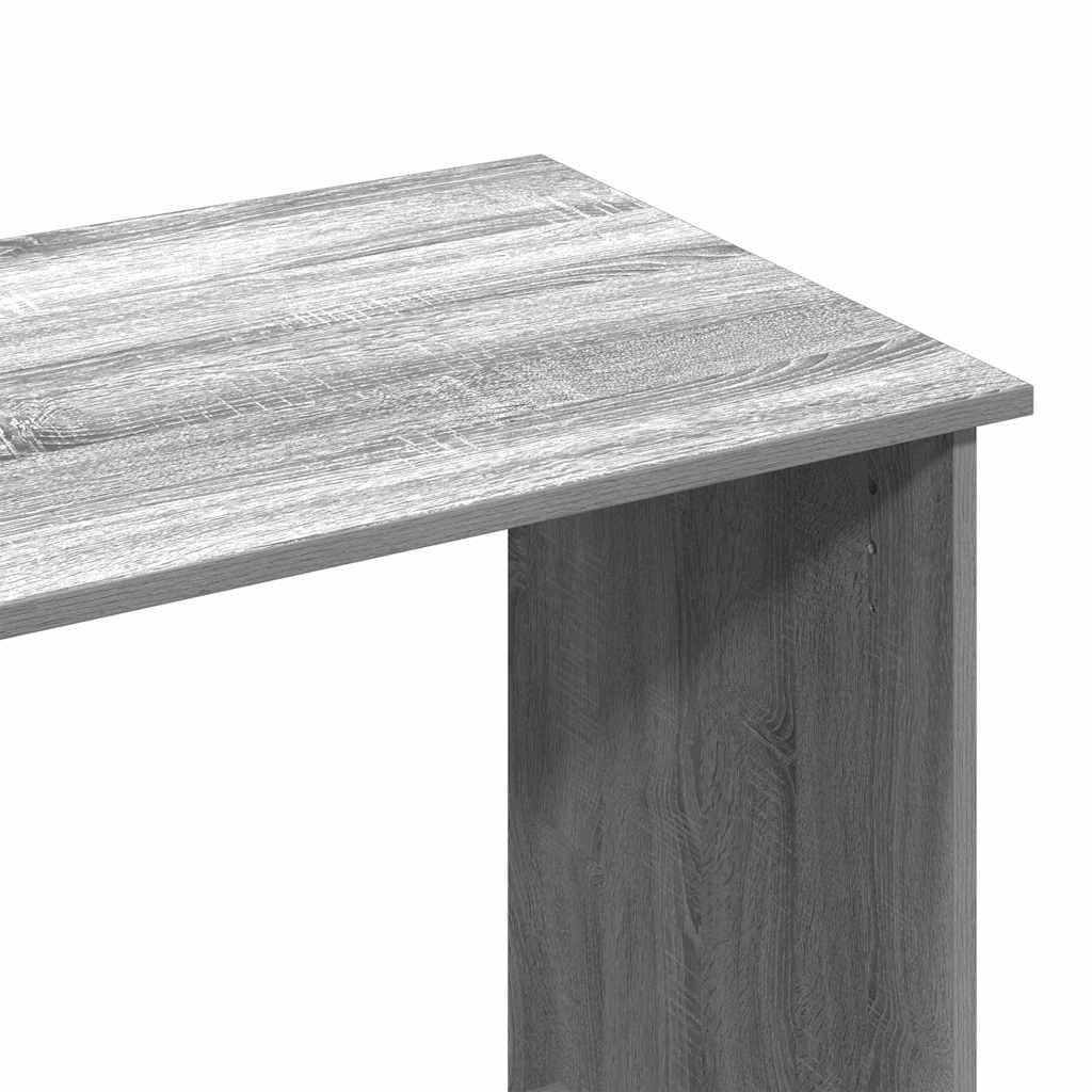 vidaXL Desk Grey Sonoma 80x40x75 cm Engineered Wood