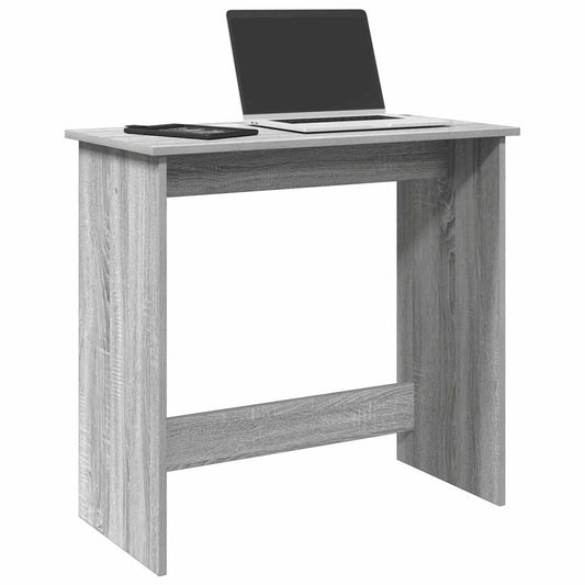 vidaXL Desk Grey Sonoma 80x40x75 cm Engineered Wood