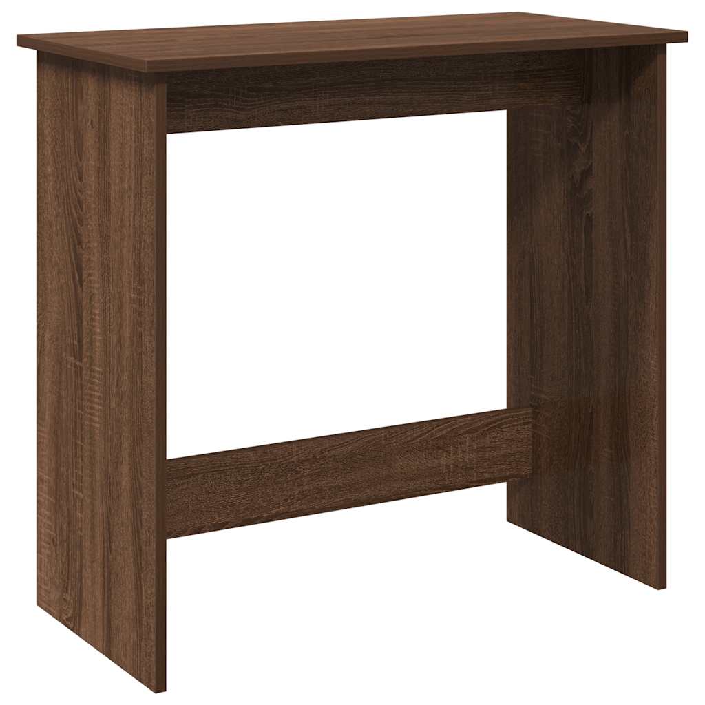 vidaXL Desk Brown Oak 80x40x75 cm Engineered Wood