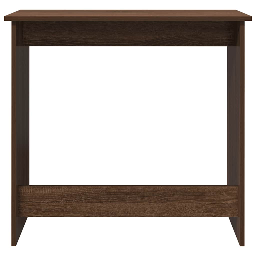 vidaXL Desk Brown Oak 80x40x75 cm Engineered Wood