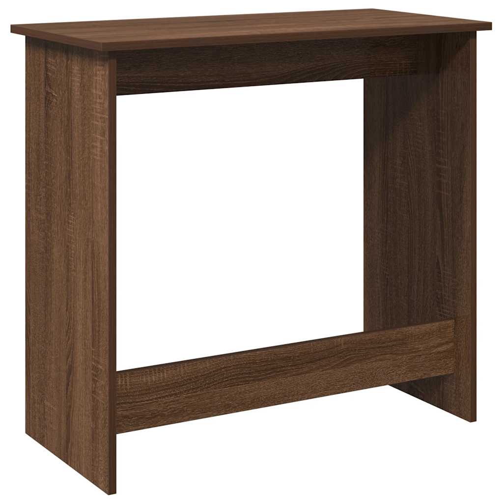 vidaXL Desk Brown Oak 80x40x75 cm Engineered Wood