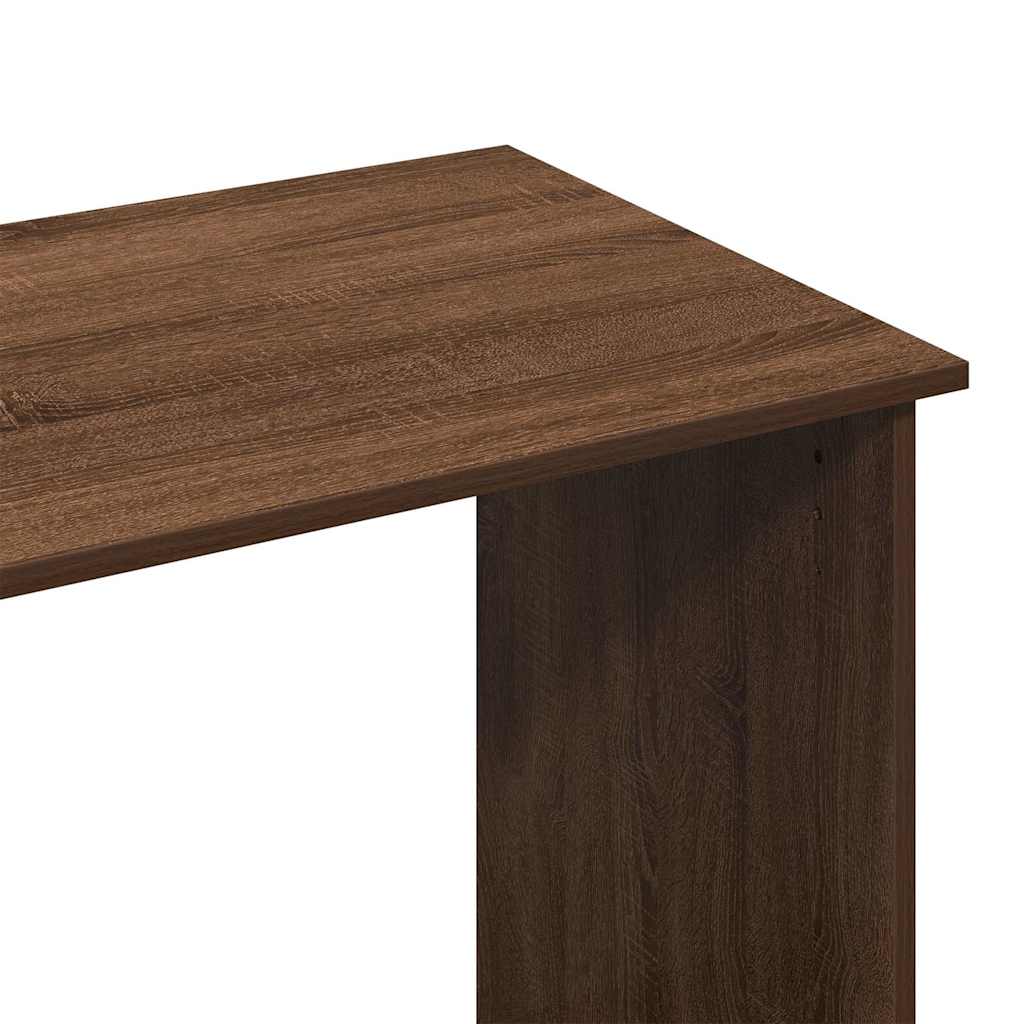 vidaXL Desk Brown Oak 80x40x75 cm Engineered Wood