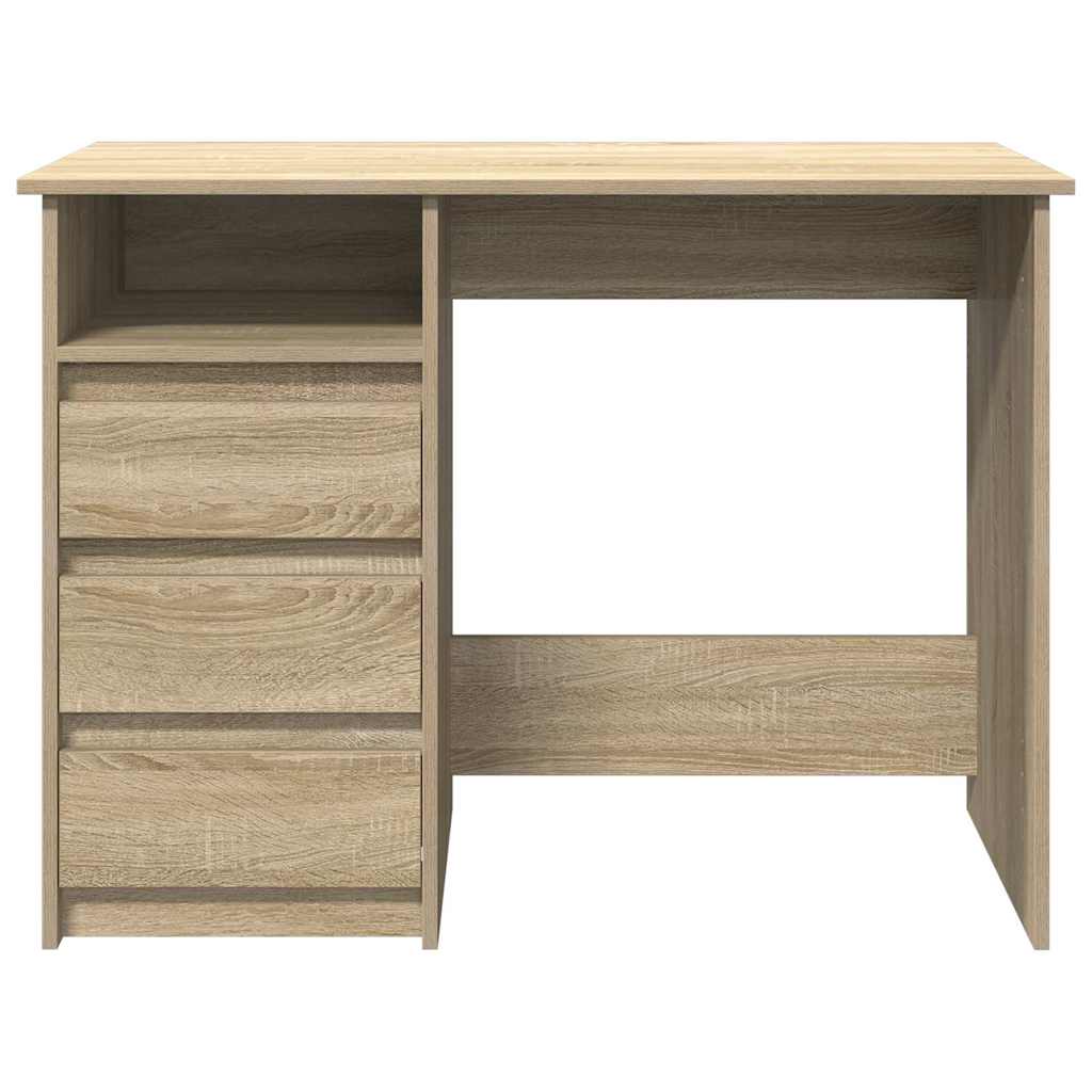 vidaXL Desk Sonoma Oak 102x50x75 cm Engineered Wood