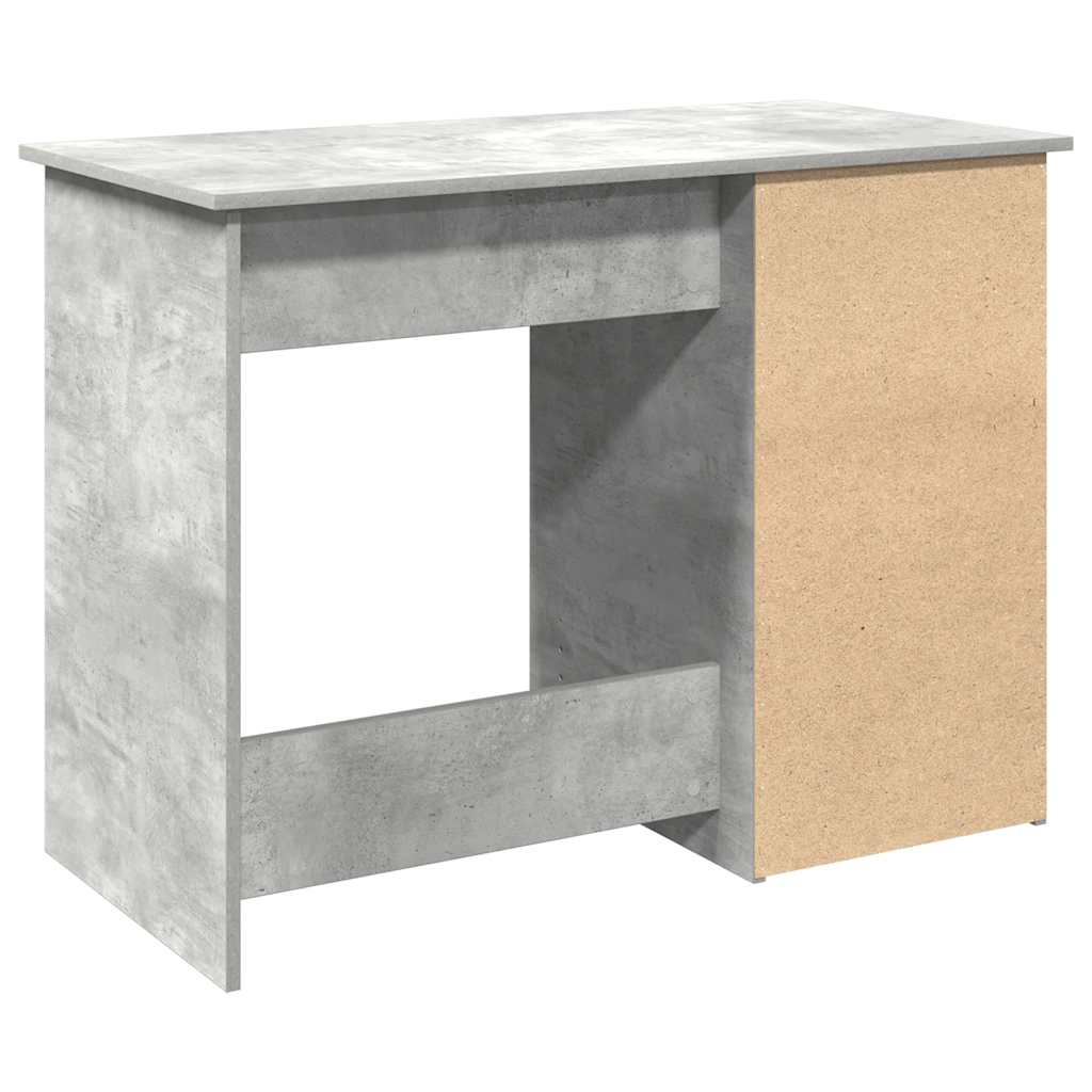 vidaXL Desk Concrete Grey 102x50x75 cm Engineered Wood