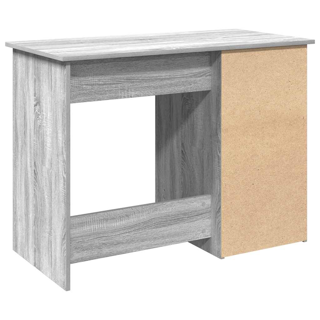 vidaXL Desk Grey Sonoma 102x50x75 cm Engineered Wood