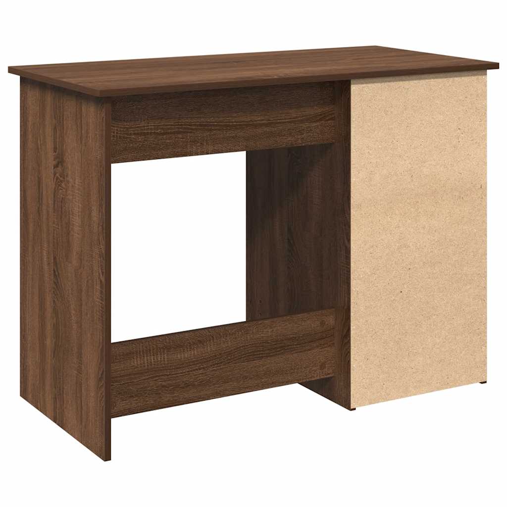 vidaXL Desk Brown Oak 102x50x75 cm Engineered Wood