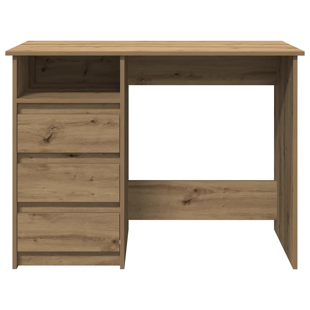 vidaXL Desk Artisan Oak 102x50x75 cm Engineered Wood