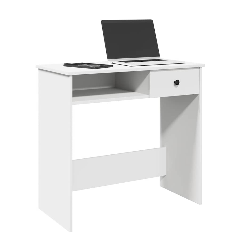 vidaXL Desk White 80x40x75 cm Engineered Wood