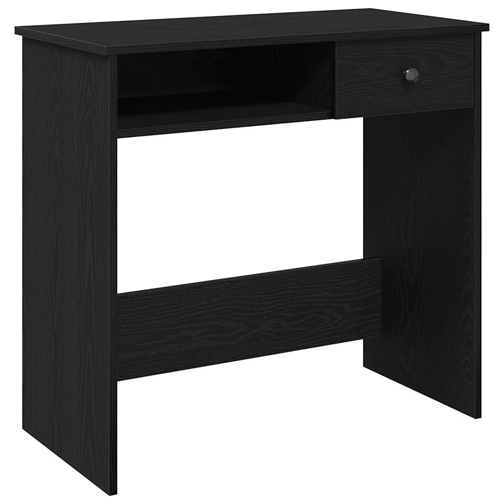 vidaXL Desk Black 80x40x75 cm Engineered Wood