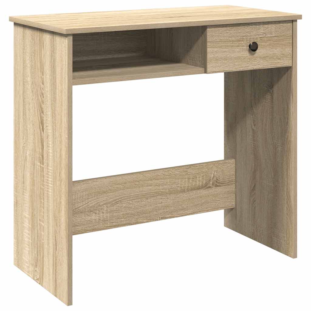 vidaXL Desk Sonoma Oak 80x40x75 cm Engineered Wood