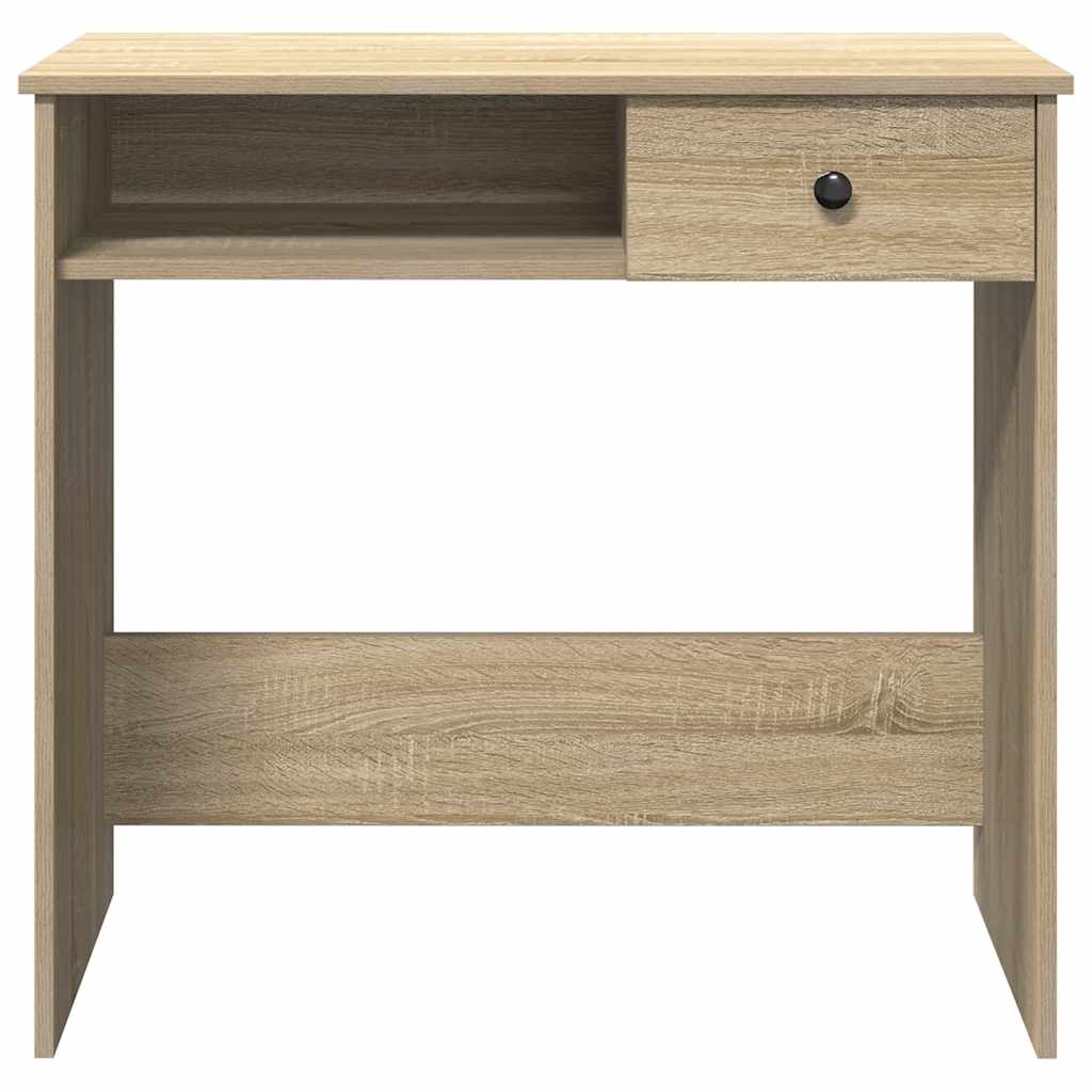 vidaXL Desk Sonoma Oak 80x40x75 cm Engineered Wood