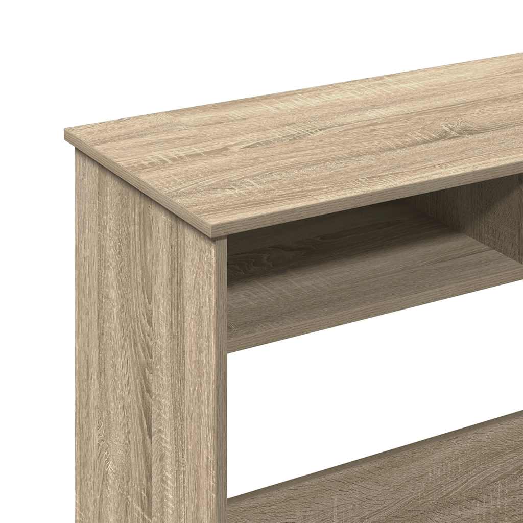 vidaXL Desk Sonoma Oak 80x40x75 cm Engineered Wood