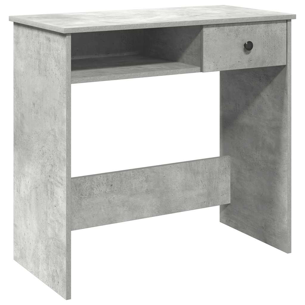 vidaXL Desk Concrete Grey 80x40x75 cm Engineered Wood