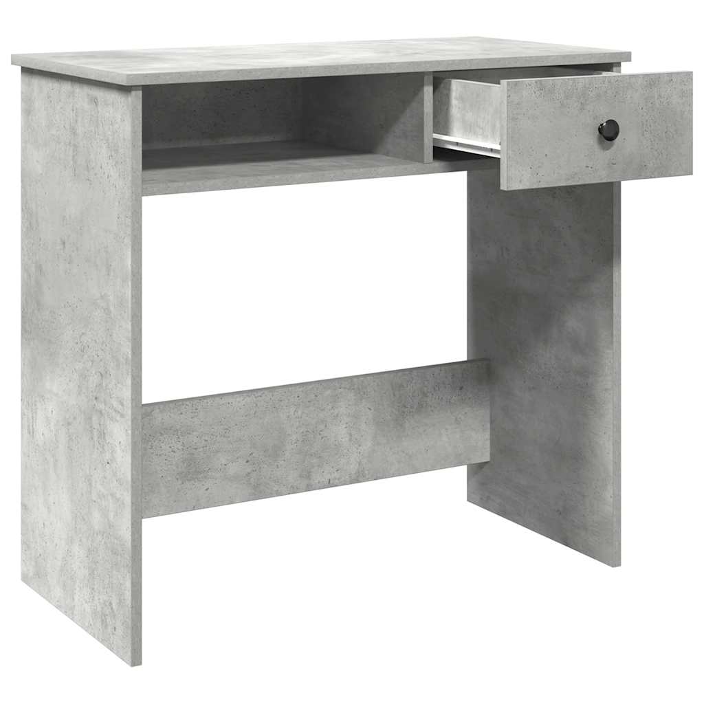 vidaXL Desk Concrete Grey 80x40x75 cm Engineered Wood