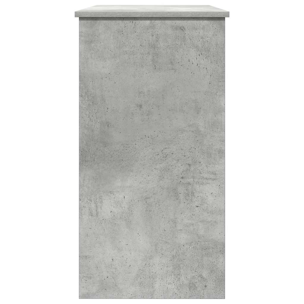 vidaXL Desk Concrete Grey 80x40x75 cm Engineered Wood