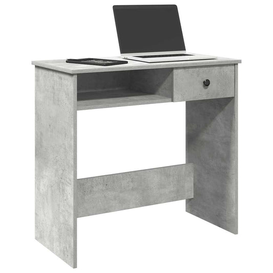 vidaXL Desk Concrete Grey 80x40x75 cm Engineered Wood