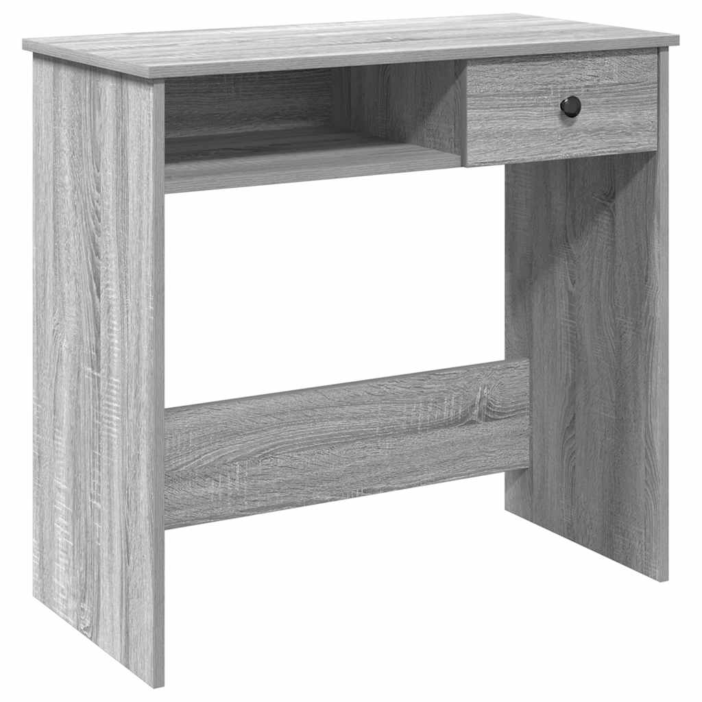 vidaXL Desk Grey Sonoma 80x40x75 cm Engineered Wood