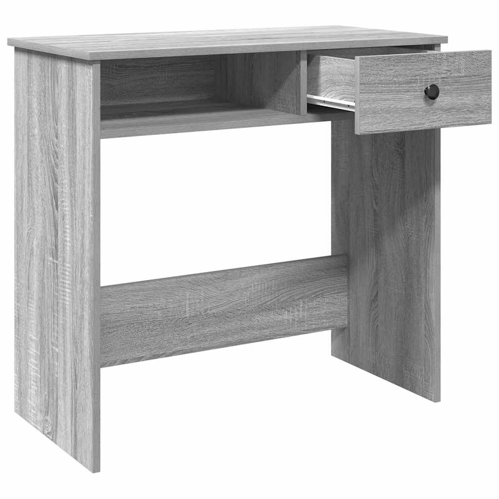 vidaXL Desk Grey Sonoma 80x40x75 cm Engineered Wood