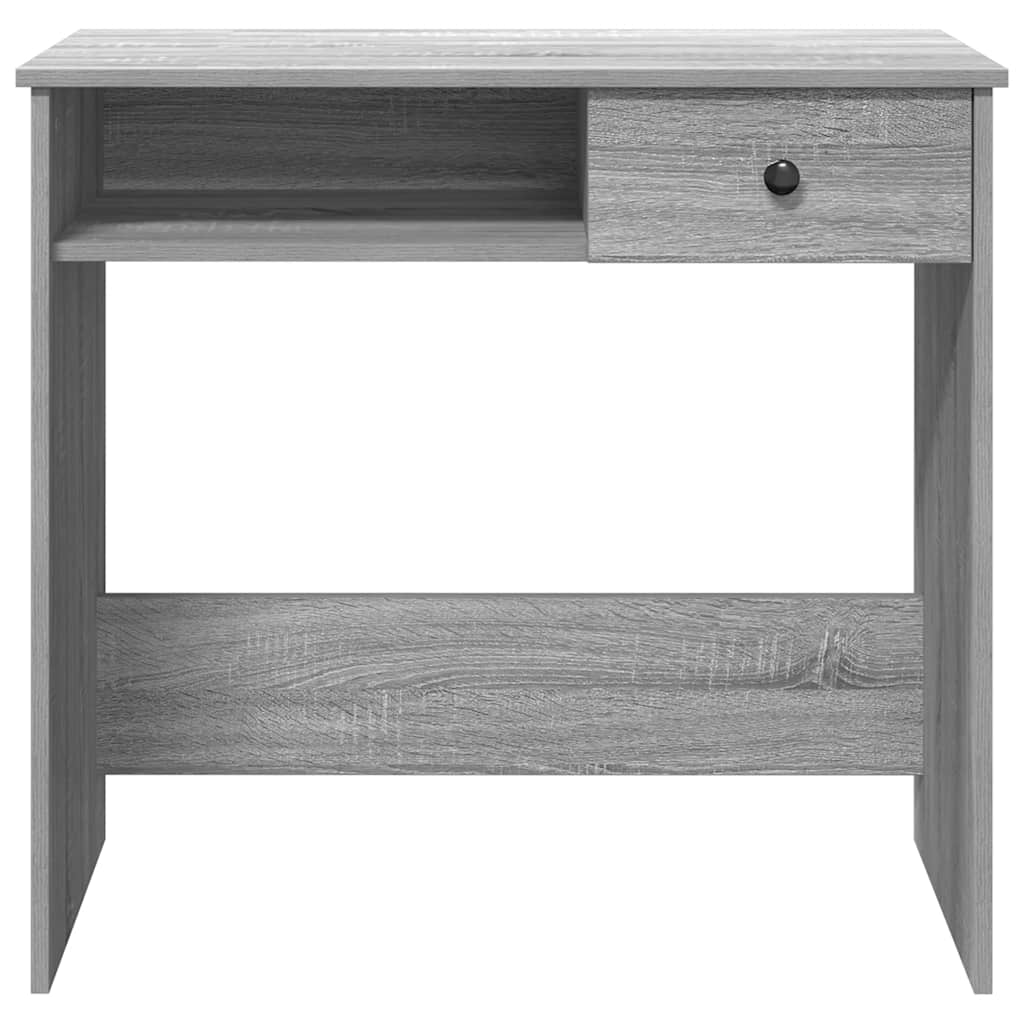 vidaXL Desk Grey Sonoma 80x40x75 cm Engineered Wood