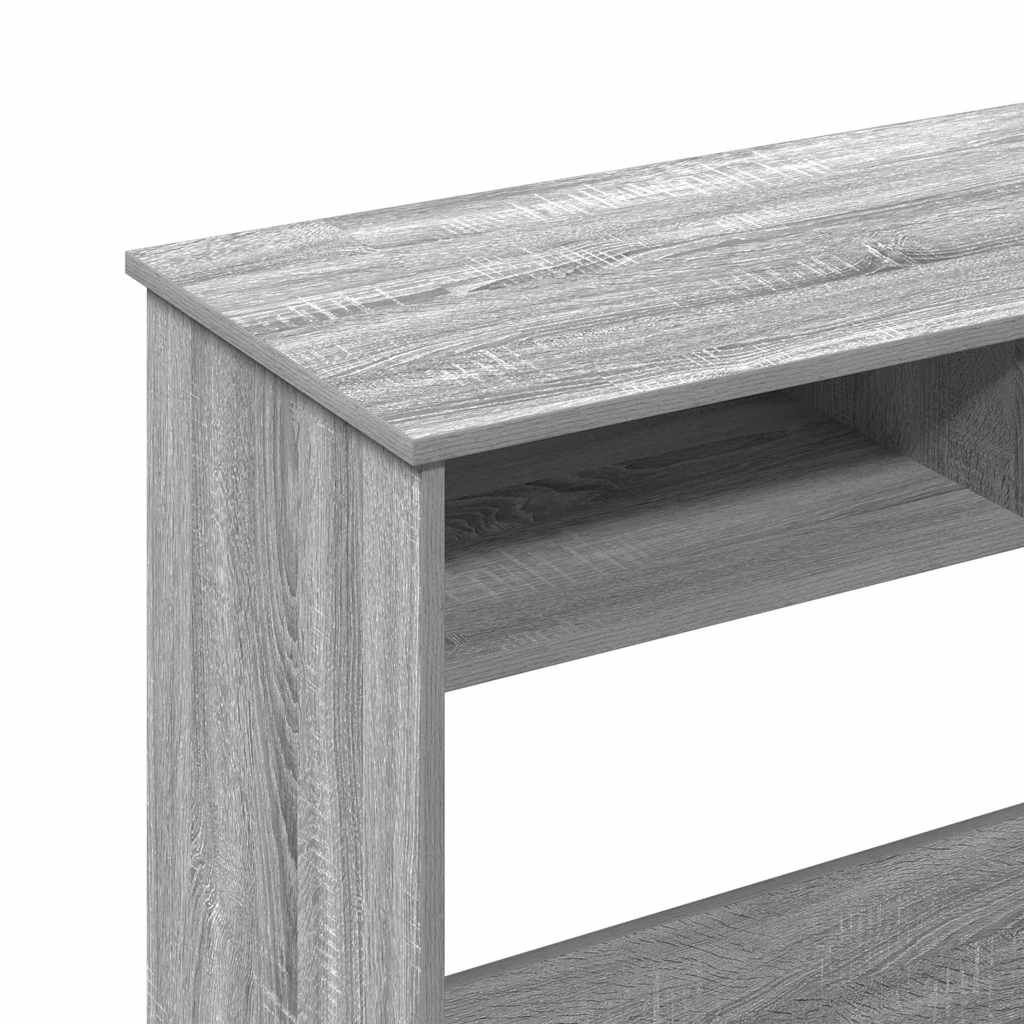 vidaXL Desk Grey Sonoma 80x40x75 cm Engineered Wood